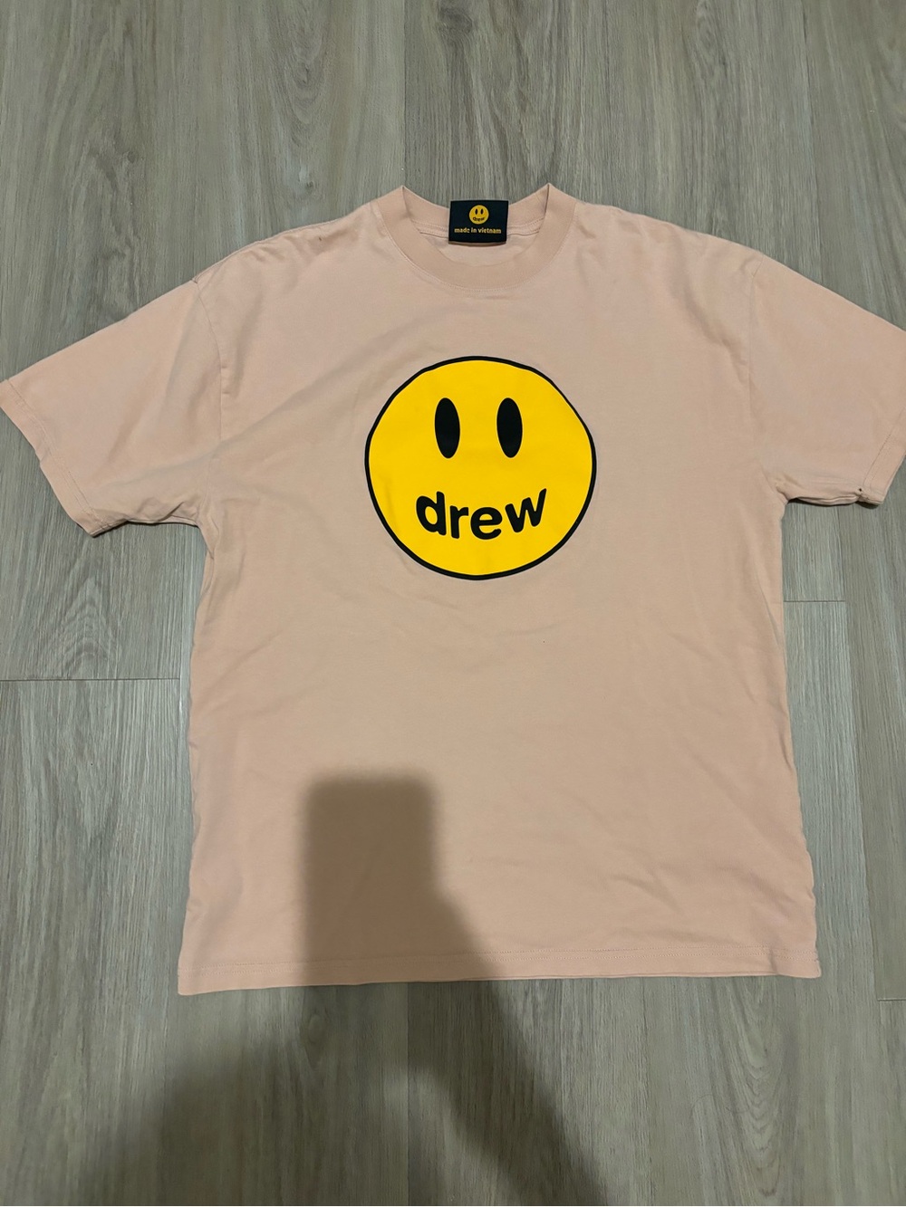 Drew House women or men Pink Smiley Logo T-Shirt